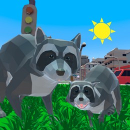 Raccoon Adventure City Simulator 3D