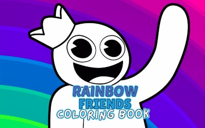 Rainbow Friends Coloring Book